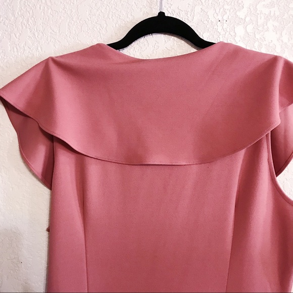 Spense Blush Pink True Wrap Dress SZ 14 EUC - Picture 8 of 14